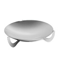 ماعون فاكهة و حلويات ستانلس ستيل مستدير - 28 سم