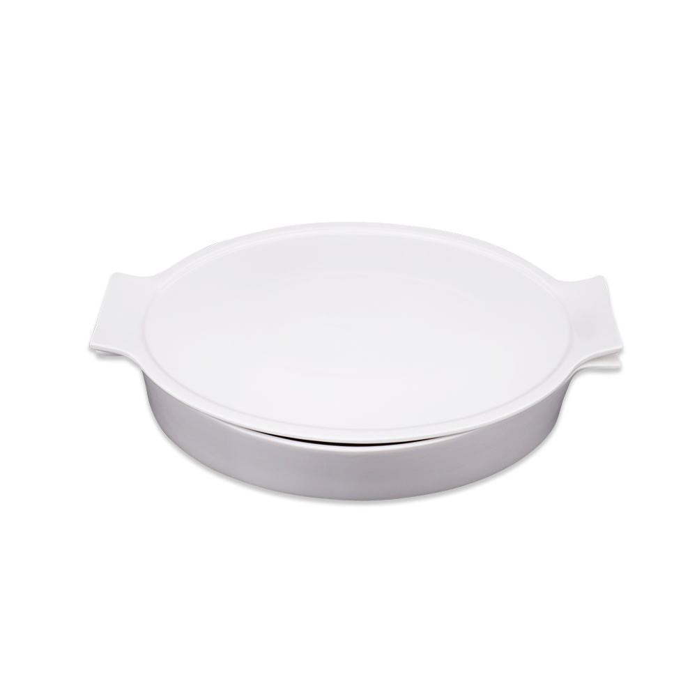 Plain Oval Casserole with Cover - 40cm