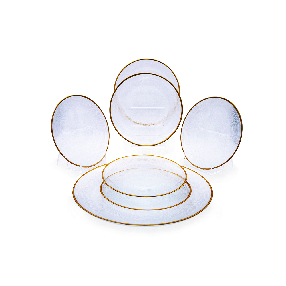 طقم أطباق تقديم كيك كيف جي سي 7 قطع