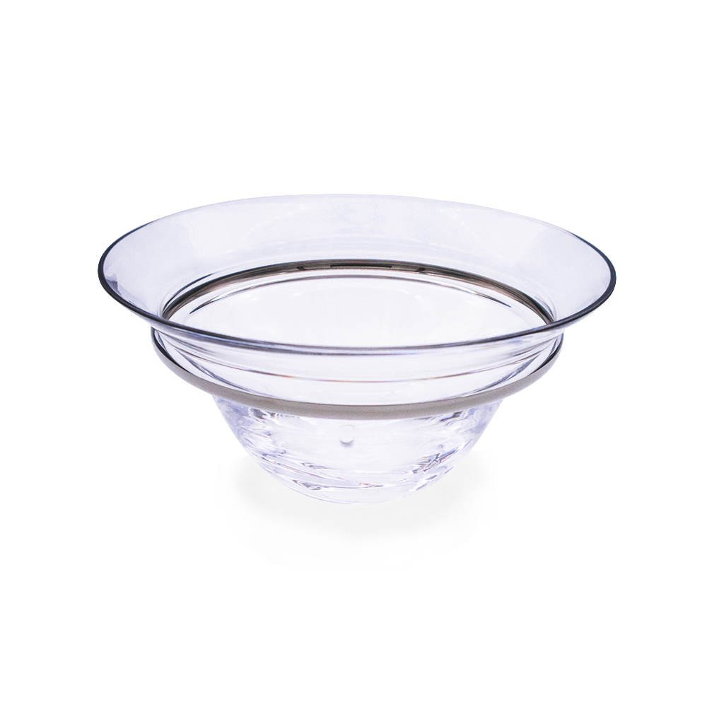 Dalia Platinum Fruit Bowl - 30cm