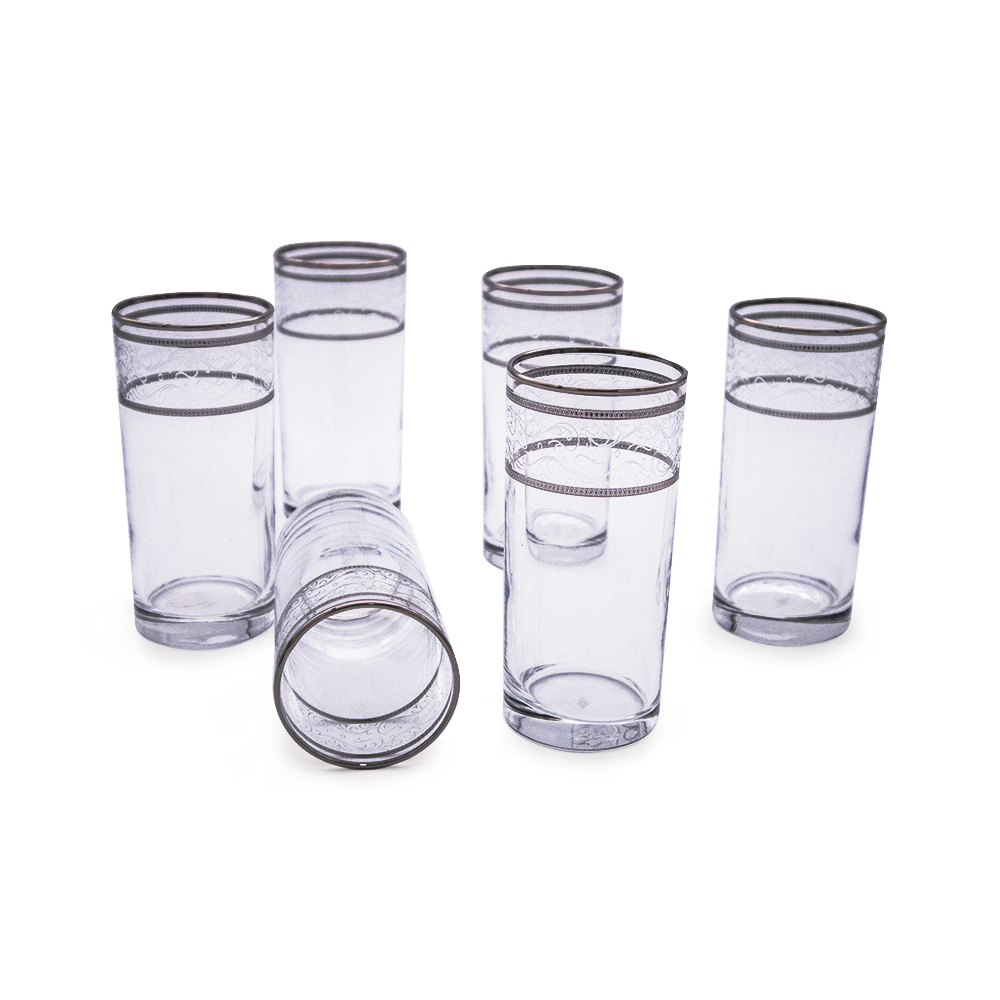 Galia Platinum Water Glass Set - 6pcs