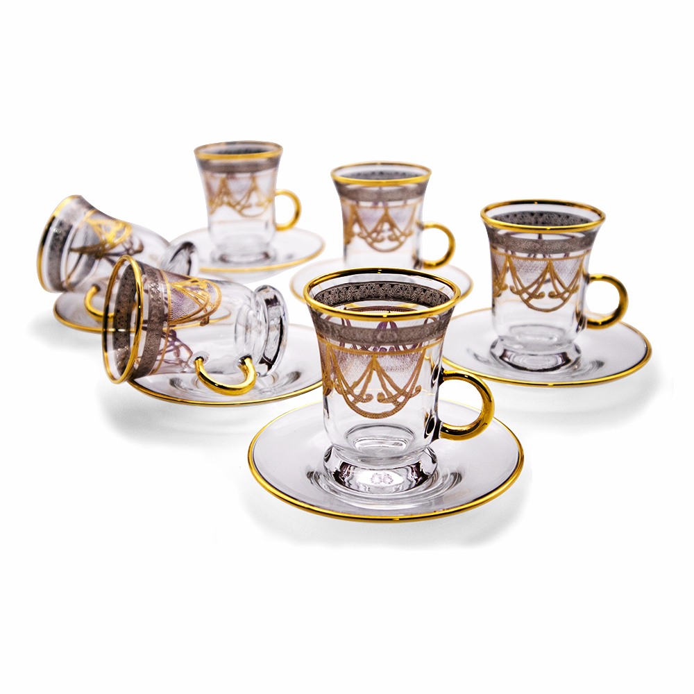 Alexis Tea Set With Handle - 12pcs