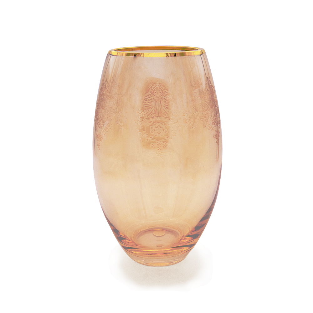 Perennis Honey Gold Oval Vase 