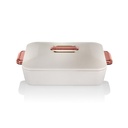 حافظة طعام مستطيل معزول كولورادو 2.8 لتر - أبيض/وردي