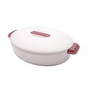 White/Rose Colorado Oval Insulated Server - 2.8L