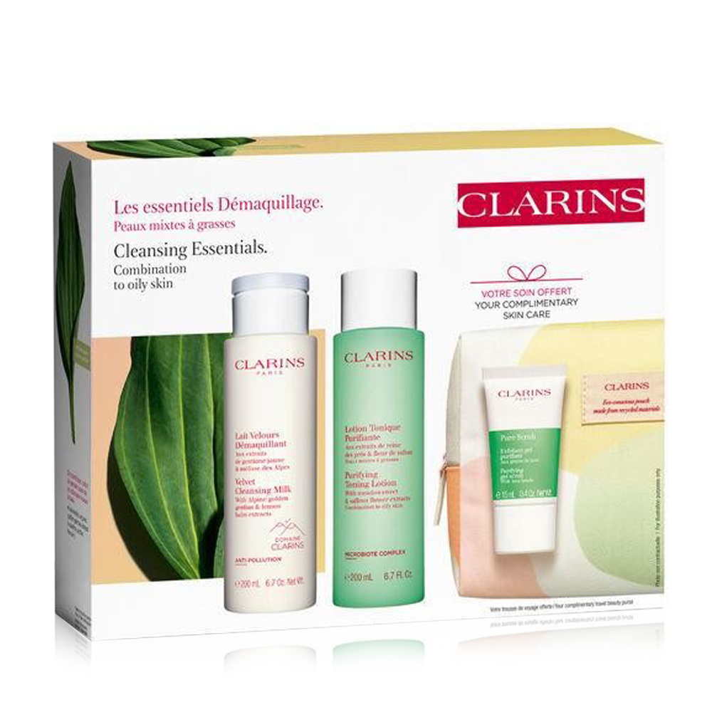 Cleansing Essentials for Combination to Oily Skin Set - 4pcs