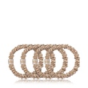 Skinny Scrunchies Set Of 4 - Blonde