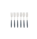 Vero Olmo Grigio Cake Fork Set of 6 - Grey