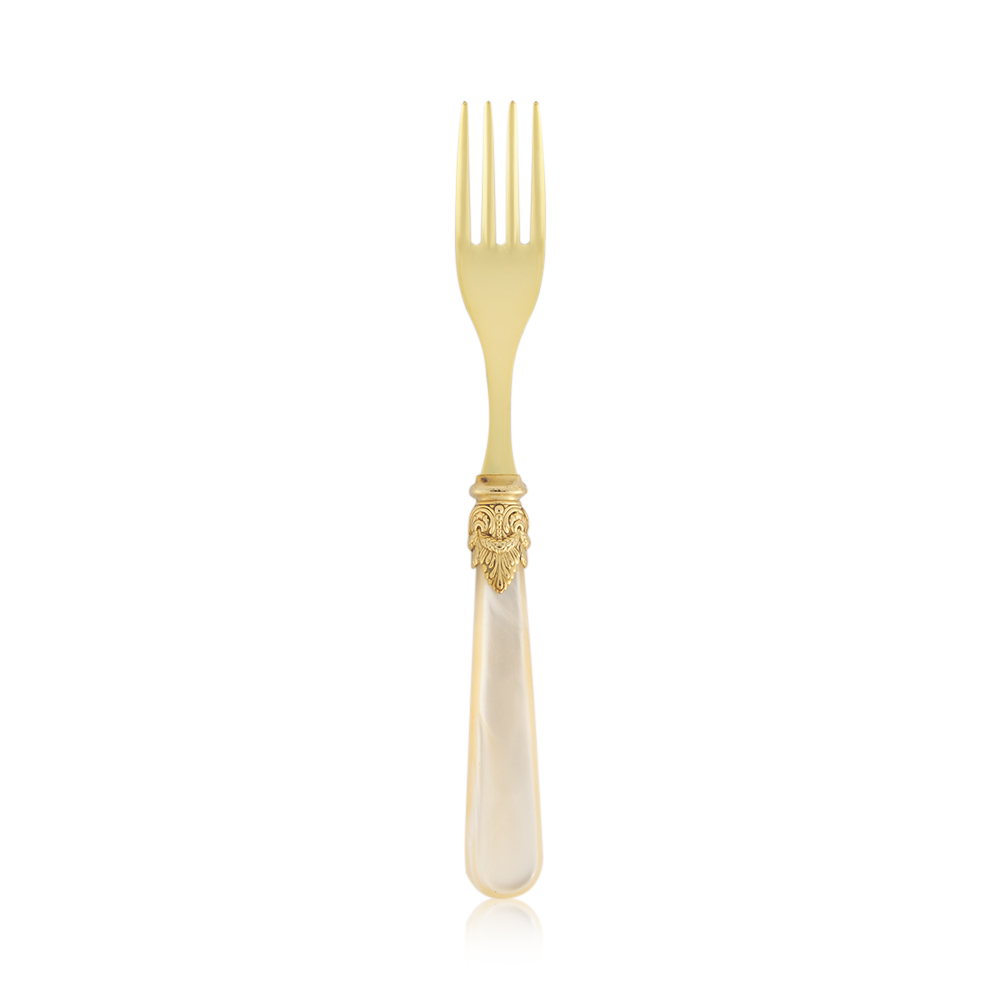 Napolean Table Fork - Ivory Gold