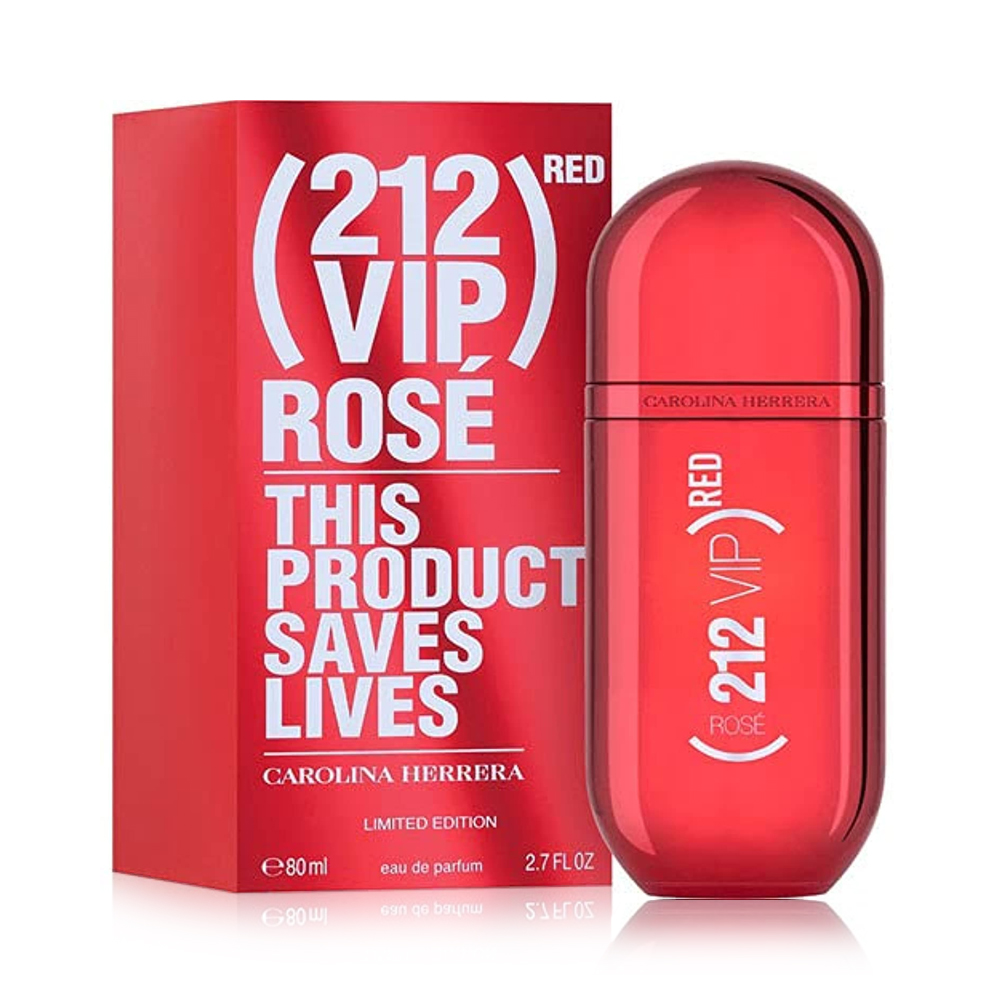 212 VIP Rosé Red Eau De Parfum - 80ml - Women