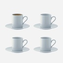 Dine Espresso Cup & Saucer Set - 4pcs