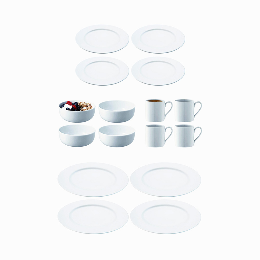 Rimmed Dining Set - 16pcs