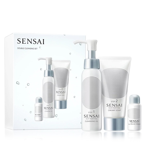 Sensai Silky Purifying Double Cleansing Set - 3 pcs