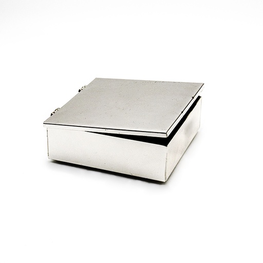 Iron Silver Plated Square Storage Box