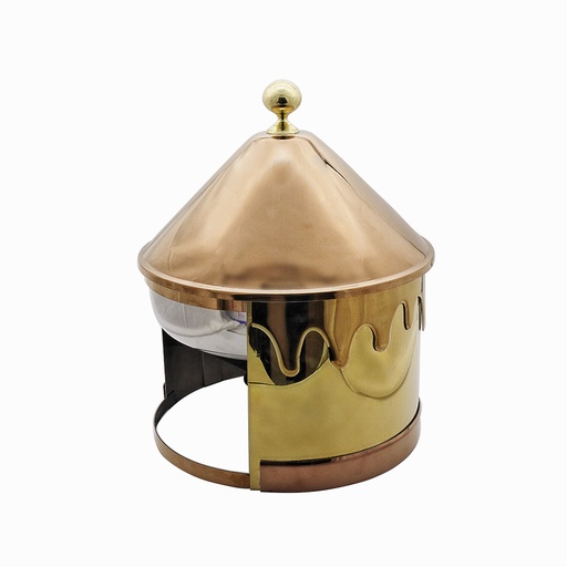 Gold Chafing Dish With Base - 7L