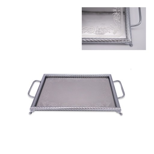 Anphoras Inox 1 Rectangular Tray - Silver
