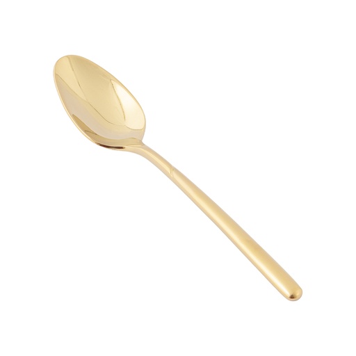 ملعقة عشاء مصقولة باللون الذهبي
