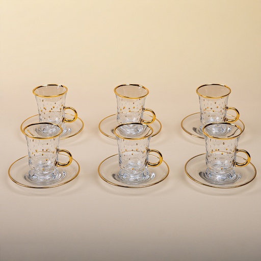 Royal Gold Tea Cup Set - 12pcs