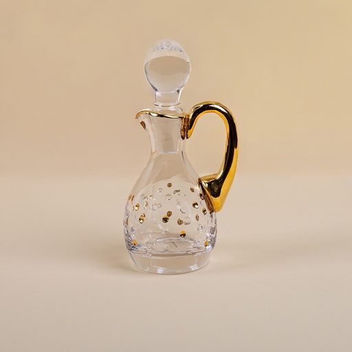 Royal Gold Parfum Bottle with Glass Handle