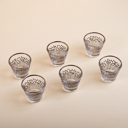 Glass Arabic Coffee Set - 6pcs