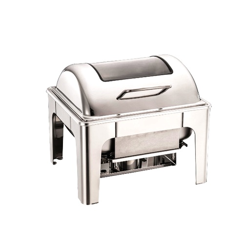 Square Chafing Dish with Mechanical Damping - 4L