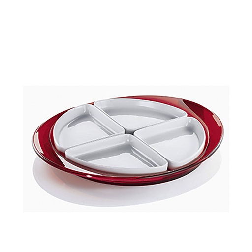 Feeling Hors D'Oeuvre Tray - Red