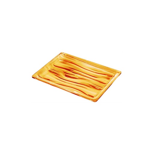 Aqua Small Rectangular Tray - Yellow