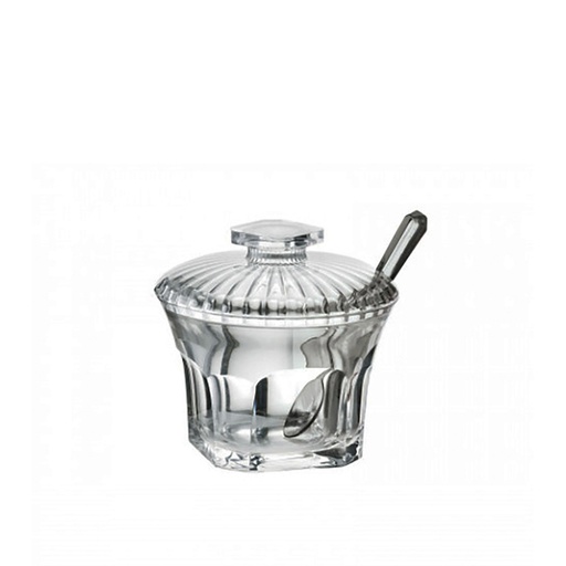 Belle Epoque Sugar Bowl With Teaspoon - Clear