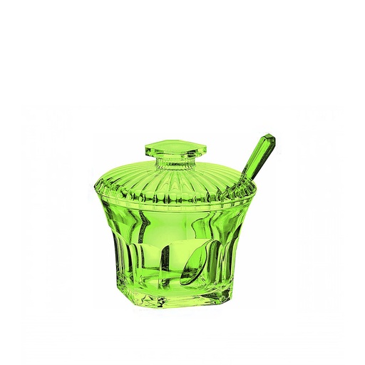 Belle Epoque Sugar Bowl With Teaspoon - Green