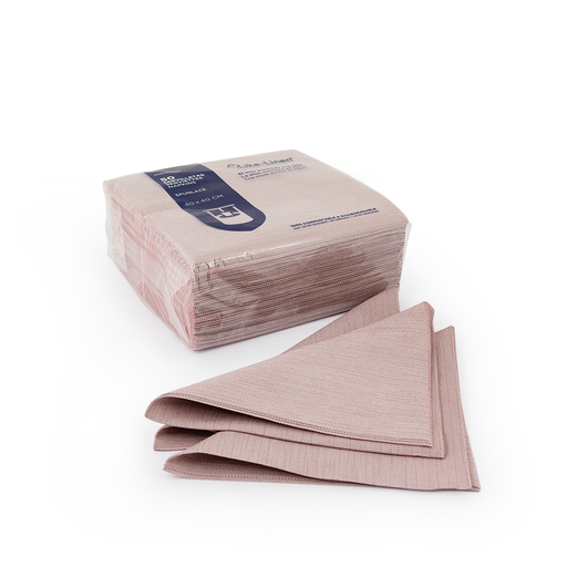Like Linen Spunlace 40x40cm Napkins - Claret
