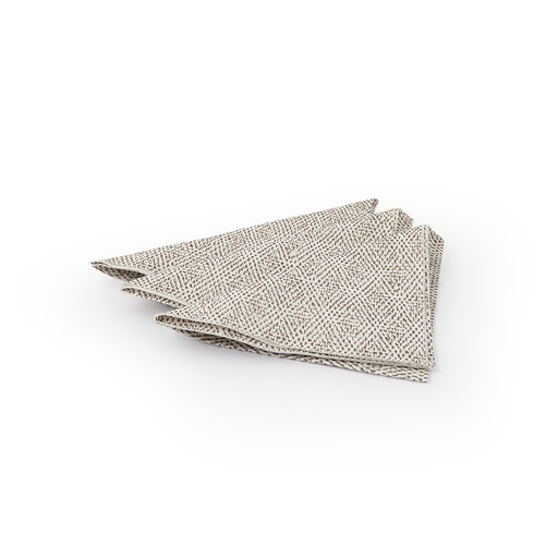 Keiko Spunlace 20x20cm Like Linen Napkins - Sand 