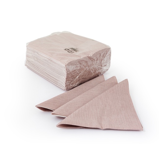 Keiko Like Linen 40x40 cm Napkins 1/4 Fold - Chocolate