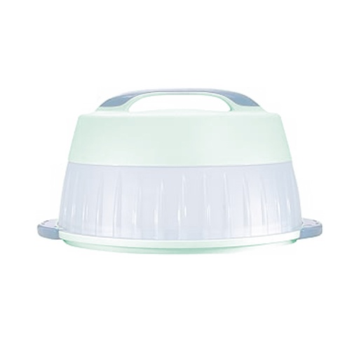 Prisma Cake Transport with Dome - White/Aqua