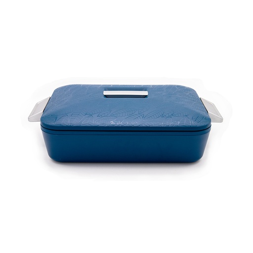 Blue Rectangular Insulated Server Foliage - 2.8L