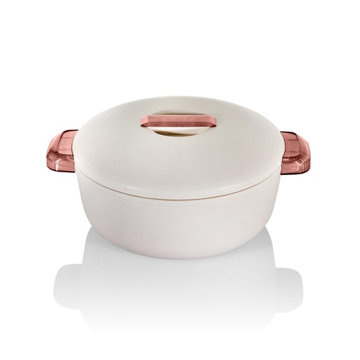 Round Insulated Server Colorado 2.3L White/Rose