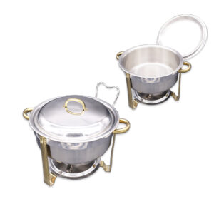 S/S Chafer Round Med Deep Water Basin 7.5Ltr Titanium