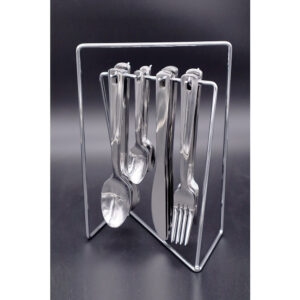 N Rack Hanging Plain Cutlery Set 24pcs