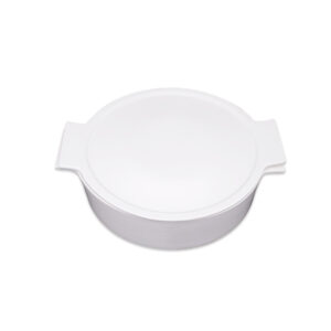 Plain Round Casserole with Cover White 32cm