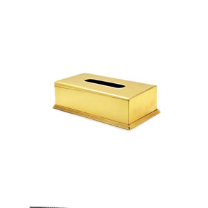 Gold Plated 26x16cm Tissue Box