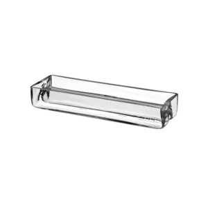 Two Section Divider Long Glass Tray