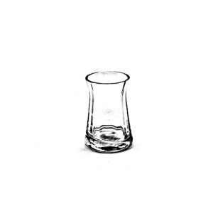 Vaso Vetro Ottico Glass Vase