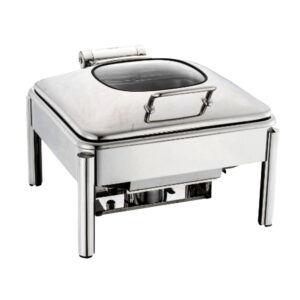 Square Chafing Dish Mechanical Damping 6Ltr