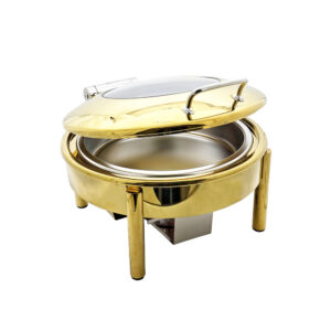 Chafing Dish 6L Round Size Dia.35Cm With Golden Coating