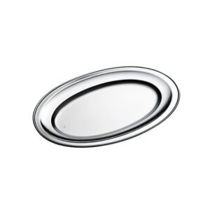 Brescia Stainless Steel Small Oval Serving Tray