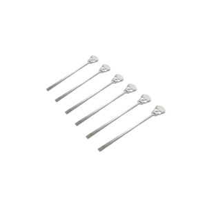 Huesos Stainless Steel Drink Mixers Set 6pcs