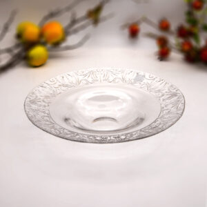 Burano Clear Glass Pasta Plate 30cm