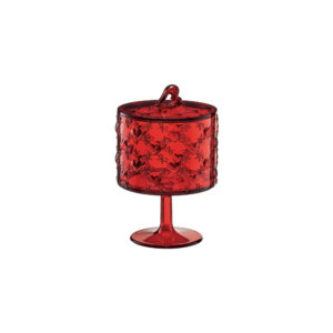 Opaque Red Love Container with Stand