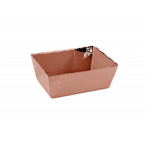 Stainless Steel Basket 21x16cm Rose Gold